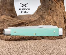 Case XX USA 2025 Smooth Seafoam Green G-10 Stainless 18108 Baby Doc Pocket Knife