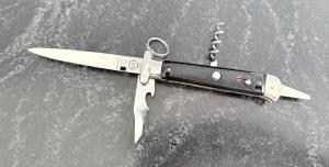Cartailler D & Co Switchblade Knife, Camper Ring Pull Model, France, Unused