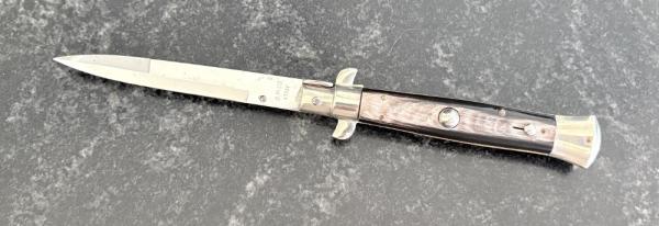 20cm S.M.CO. Picklock Switchblade Knife, Great Horn Scales, Italy, Unused 20cm S.M.CO. Picklock Switchblade Knife, Great Horn Scales, Italy, Unused