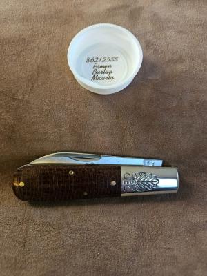 Gec 86 Brown Burlap Micarta 