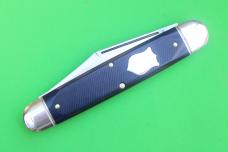 Great Eastern Cutlery Northfield 981226 "Texas Stogie" Blue Sawcut Richlite - Satin