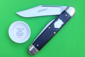 Great Eastern Cutlery Northfield 981226 "Texas Stogie" Blue Sawcut Richlite - Satin