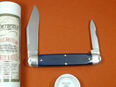 Great Eastern Cutlery GEC Northfield Blue Sawcut Richlite Texas Stogie Knife NIT 981226 USA