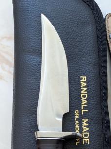 Randall Model 27 Ivory scrimshaw by Hutch, Lion!