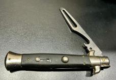 Italian Swivel-Bolster Stiletto with Multi-Tool "Blade" Implement