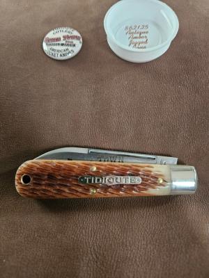 Gec 86 Antique Amber Jigged Bone 