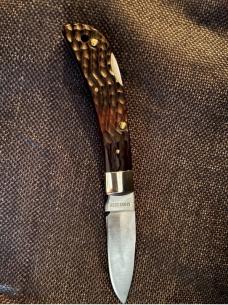 CASE XX 61051 LSSP 2 DOT JIGGED PAKWOOD SCALED LOCK BACK