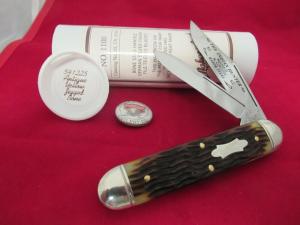 Maher & Grosh By GEC  Jumbo Stockman Antique Yellow Bone Handles Pattern # 541225