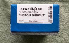 Benchmade CU535-BK-S30V Custom Bugout Knife Titanium Mandalorian Handle| New