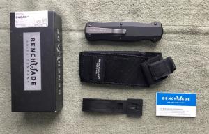 BBenchmade 3321BK Pagan Auto Knife First Production Run 106 of 700 Mint in Box