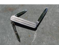 Weyersberg Solingen Germany 3" Closed Stainless Engine Turned 3 Blades Mint Loud Snap On All Blades