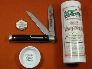 Great Eastern Cutlery GEC Smooth Gabon Wood Town Physicians Knife NIT USA Made 412226