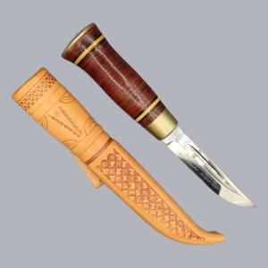 Vintage 1990s Finnish Tuohipää Puukko Knife by Iisakki Järvenpää Kauhava #8705