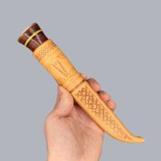 Vintage 1990s Finnish Tuohipää Puukko Knife by Iisakki Järvenpää Kauhava #8705
