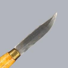 Vintage 1990s Finnish Vuolu Puukko Knife with Masur Birch Handle #8708