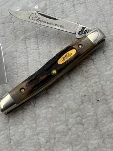 Case XX USA 5 Dot 1993-1999 Ducks Unlimited DU5233 SS 2 Blade Pocket Knife (108)