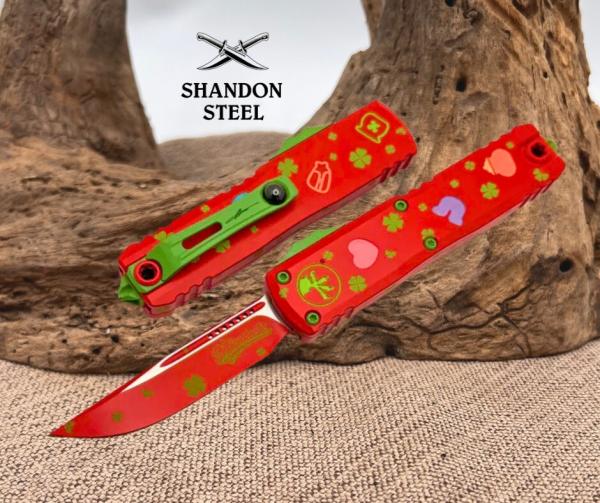 Microtech UTX-85 Gen IV St. Patricks Day S/E Signature Series 12314-1SPDS Microtech UTX-85 Gen IV St. Patricks Day S/E Signature Series 12314-1SPDS