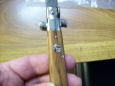 Falcon Italy Knife Manual High Quality Italian Folder UNUSED Bayonet Blade Olive WoodBeauty!