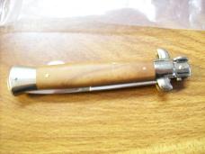 Falcon Italy Knife Manual High Quality Italian Folder UNUSED Bayonet Blade Olive WoodBeauty!