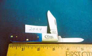 2024 CASE XX 62009 1/2 BLUE BONE BARLOW PRE OWNED GREAT SHAPE NO SIGNS OF USE APPROX 3-1/4"