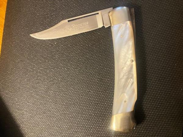 FRANK BUSTER CUTLERY FIGHTIN ROOSTER PEARL LOCKBACK FRANK BUSTER CUTLERY FIGHTIN ROOSTER PEARL LOCKBACK