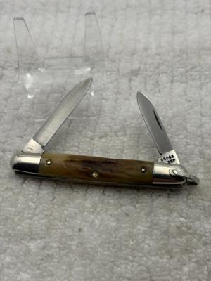 Case XX USA 1980 10 Dot 05263 2 Blade Stag Pocket Knife With Bail (65)