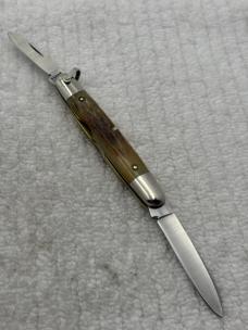 Case XX USA 1980 10 Dot 05263 2 Blade Stag Pocket Knife With Bail (65)
