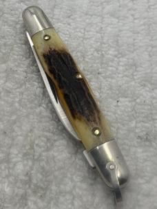 Case XX USA 1980 10 Dot 05263 2 Blade Stag Pocket Knife With Bail (65)