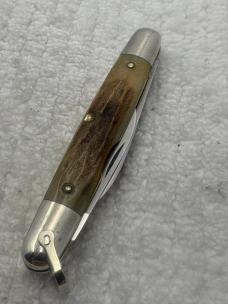 Case XX USA 1980 10 Dot 05263 2 Blade Stag Pocket Knife With Bail (65)