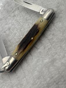 Case XX USA 1980 10 Dot 05263 2 Blade Stag Pocket Knife With Bail (65)