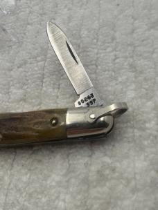 Case XX USA 1980 10 Dot 05263 2 Blade Stag Pocket Knife With Bail (65)