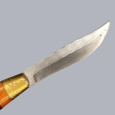 Vintage 1940s Finnish Tuohituppi Puukko Knife with Birchbark Sheath #8710