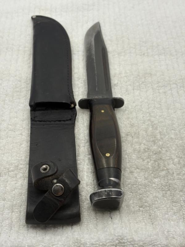 Ka Bar 1209 USA Vintage Fixed Blade Fighting Knife with Sheath (21)