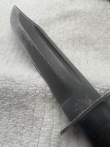 Ka Bar 1209 USA Vintage Fixed Blade Fighting Knife with Sheath (21)