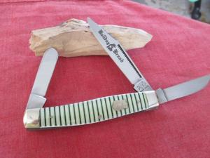 1994 BULLDOG BRAND Hand Made Solingen Germany Large 4quot 3 Blade Stockman Knife 