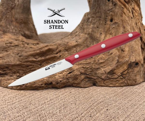 Due Cigni Kitchen Paring Knife 3.94" Blade 2C 1002 R Red Handle Italy Ergonomic Due Cigni Kitchen Paring Knife 3.94" Blade 2C 1002 R Red Handle Italy Ergonomic
