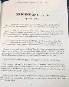 A Chronology of Gerber Legendary Blades