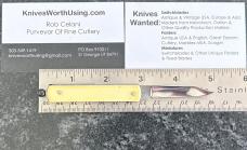 Schrade Advertising Pull Ball Switchblade Knife, Cream Color Scale, Unused