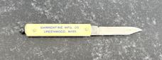 Schrade Advertising Pull Ball Switchblade Knife, Cream Color Scale, Unused