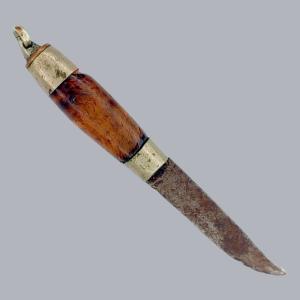 Antique 1890s Swedish Miniature Eskilstuna Knife Nordic Barrel Puukko #8712