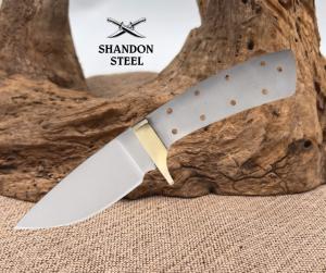 Knifemaking Fixed Knife 3.25" Stainless Full Tang Blank Blade Brass Bolster 144