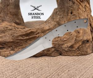 Knifemaking Upswept Skinner Fixed Knife 4" Stainless Full Tang Blank Blade 154