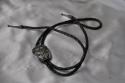 Bola Tie From An Old Fella's Collection Sterling Silver Navajo Braided leathe Cord Sterling Tips