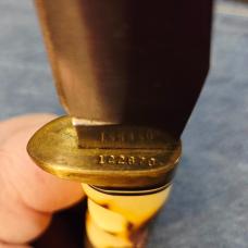 Schrade 153UH Golden Spike –  carbon steel blade