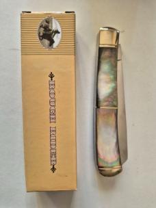 4" Rough Rider Trapper, Model RR228 , Stunning Rainbow/Smoky Pearl Handles