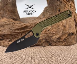 Ontario Camp Plus EDC Folding Knife 4 Stainless Blade Glass Filled Nylon Handle