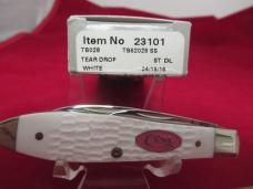 Case XX 2016 White Bone Tear Drop Jack Pattern # TB62028 SS