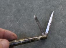 Pencil Knife Mottled Green Celluloid 5" Mint Cattaraugus Blade And File Pat. 852399 Working Pencil