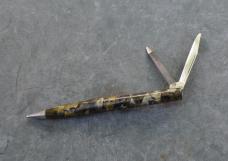 Pencil Knife Mottled Green Celluloid 5" Mint Cattaraugus Blade And File Pat. 852399 Working Pencil