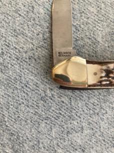 Vintage Robert Klass KISSING CRANE, 1977 NKCA , Canoe/Gunboat, 3-Blade, Pocket Knife - MINT